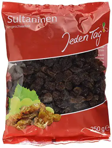 Die beste Rosinen Jeden Tag Sultaninen, 250 g 2026 Test Bestseller Rosinen Jeden Tag Sultaninen, 250 g