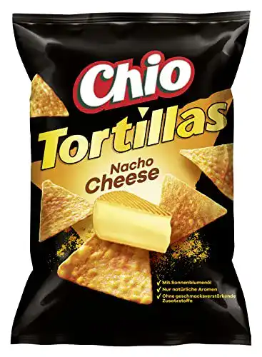 Tortilla-Chips Chio Tortilla Chips Nacho Cheese, 10 x 125 g