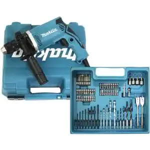 Bohrmaschine Makita HP1631KX3 Schlag im Koffer, 710 W 74tlg.