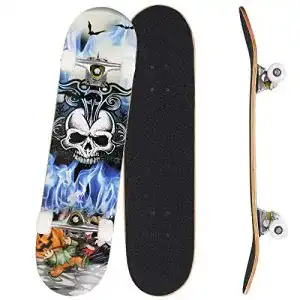 Skateboard Bunao Komplettboard 31 x 8 Zoll mit ABEC-7 Kugellager