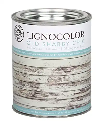 Kreidefarbe Lignocolor (Weiss) Shabby Chic Lack Landhaus 1kg