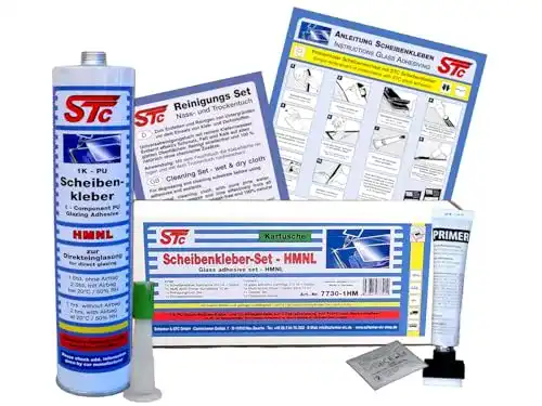 Scheibenkleber STC Scheibenkleber HMNL Set 310 ml Kartusche inkl. Zubehör