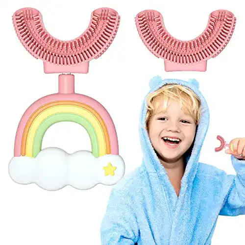 Die beste 360-Grad-Zahnbürste Runmeihe U Förmiges Kinder Zahnbürste Zwei Lebensmittelqualität 2026 Test Bestseller 360-Grad-Zahnbürste Runmeihe U Förmiges Kinder Zahnbürste Zwei Lebensmittelqualität