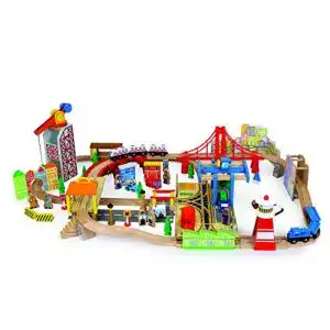 Holzeisenbahn Small Foot by Legler Bahnset Hafen aus Holz, set
