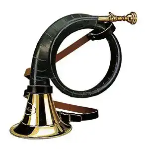 Jagdhorn Fritzmann Fürst Plesshorn mit Echtlederumwicklung