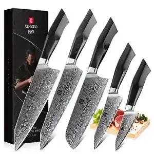 Xinzuo-Messer XINZUO Damaskus Stahl 5-teiliges Set