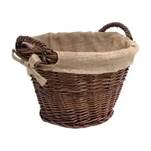 Holzkorb Franz Müller Weide-Kamin Ø45 cm mit Jute