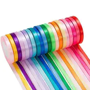 Geschenkband Sunwuun 20 Rollen Satin Satinband