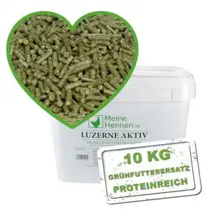 Luzernepellets Meine Hennen Luzerne AKTIV PELLETS 10kg Eimer