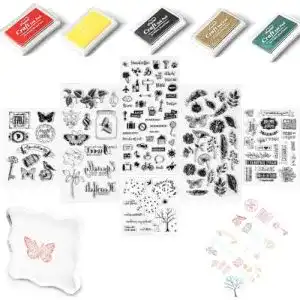 Silikonstempel Mignor Klares Silikon Stempel Set 5 Farben