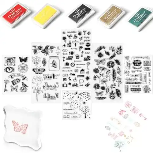 Silikonstempel Mignor Klares Silikon Stempel Set 5 Farben