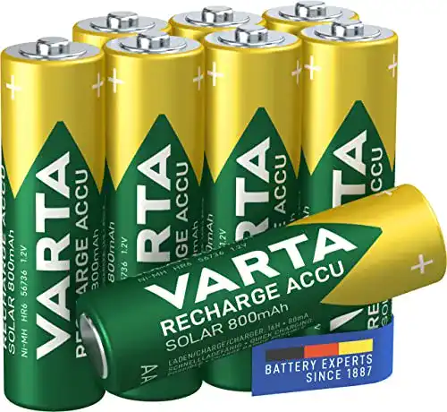 Akkus für Solarleuchten Varta Recharge Akku Solar Mignon