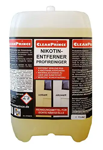 Nikotinentferner CleanPrince 5 Liter Nikotinreiniger Rußentferner