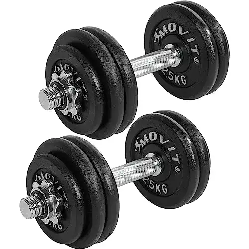 Movit-Hantel Movit ® Kurzhantel PRO Set, Gusseisen Hantel