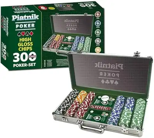 Pokerkoffer Piatnik 7903 – Poker Set 300 High Gloss Chips