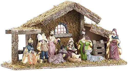 Weihnachtskrippe Britesta Krippe: Hochwertige Holz-