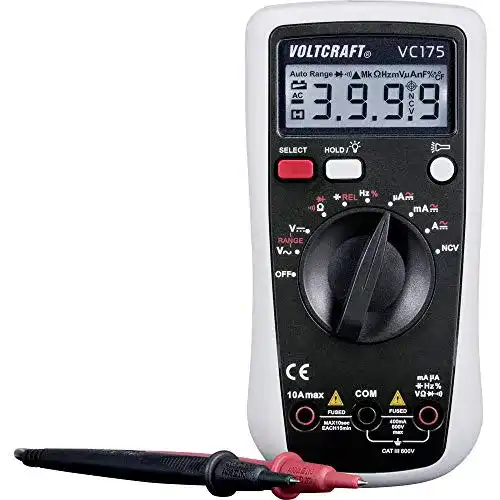 Voltcraft-Multimeter Voltcraft VC175, CAT III 600 V Anzeige