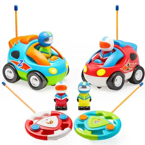 Ferngesteuertes Auto ab 3 Jahre JOYIN 2 Kartoon RC Rennauto
