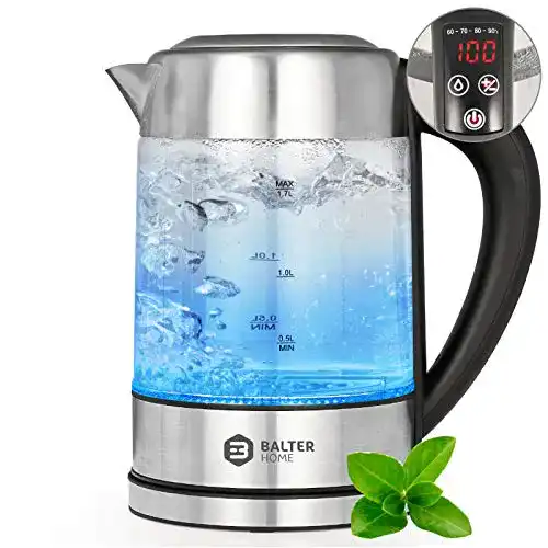 Wasserkocher mit Temperatureinstellung Balter, 1,7 Liter, LED