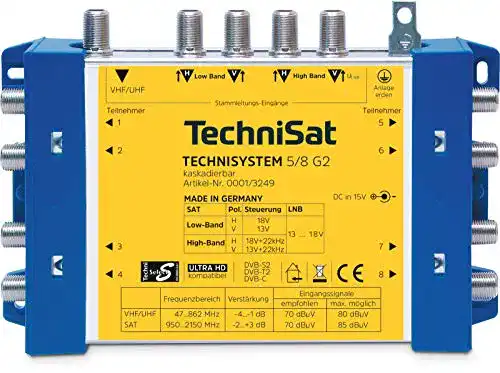 TechniSat-Multischalter TechniSat TechniSystem 5/8 G2 inkl. Netzteil