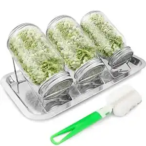 Sprossengläser MACHERÓ 3X 750 ml Keimglas für Sprossen