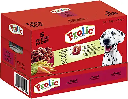 Frolic-Hundefutter Frolic Hundefutter Trockenfutter mit Rind