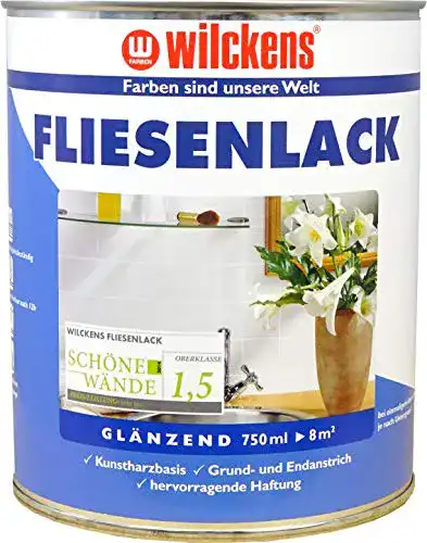 Fliesenlack Wilckens Lacke glänzend Weiß 750 ml