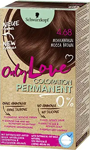 Braune Haarfarbe Only Love Coloration 4.68 Mokkabraun Stufe 3