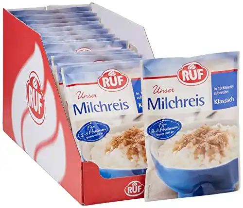 Milchreis RUF Klassisch, 10 Minuten, ( 16 x 125 g Beutel)