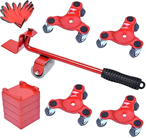 Möbelheber Poweka mit Rollen, Möbeltransport-Set mit 4 Gleiter