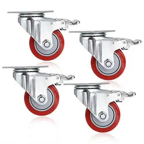 Die beste Schwerlastrollen Homdox 4 Stück 3" Transportrollen mit Bremse 2026 Test Bestseller Schwerlastrollen Homdox 4 Stück 3″ Transportrollen mit Bremse