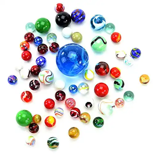 Murmeln PhiLuMo Bunte Glas/. Größen und mit Mustern – 500 g