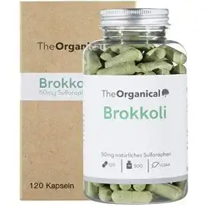 Brokkoli-Kapseln TheOrganical Brokkoli Kapseln, 50mg pro Kapsel