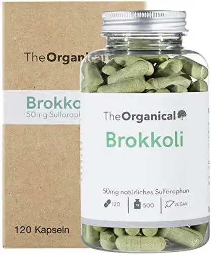 Brokkoli-Kapseln TheOrganical Brokkoli Kapseln, 50mg pro Kapsel