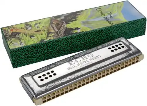 Hohner-Mundharmonika Hohner M569633 Echo Harp 96 C/G Mundharmonika