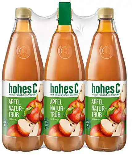 Die beste Apfelsaft Hohes C Apfel naturtrüb - 100% Saft, 6er Pack (6 x 1 l) 2026 Test Bestseller Apfelsaft Hohes C Apfel naturtrüb – 100% Saft, 6er Pack (6 x 1 l)