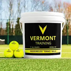 Drucklose Tennisbälle Vermont Trainingsbälle Tennis 60er-Eimer