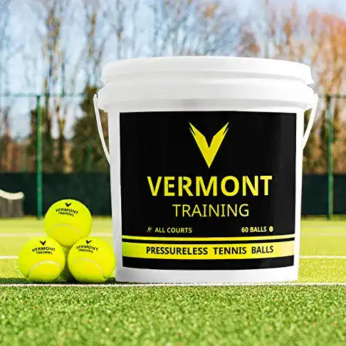 Drucklose Tennisbälle Vermont Trainingsbälle Tennis 60er-Eimer