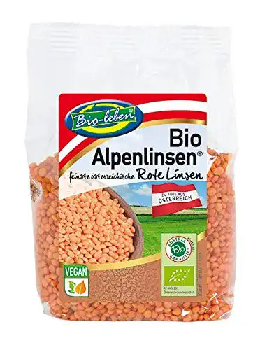 Rote Linsen Bio-leben Bio 100% aus Österreich, 7x250g