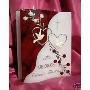 Hochzeitskerze kerzenzauber-lusine Welle 200/150/40 mm
