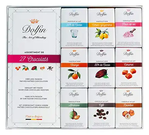 Dolfin-Schokolade Dolfin, Schokoladen-Sortiment, 27 Einheiten