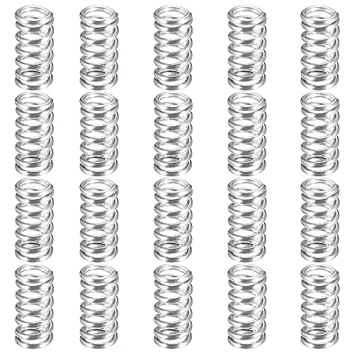 Druckfedern YPLonon Edelstahl 20 Stück, 0,7x5x10 mm