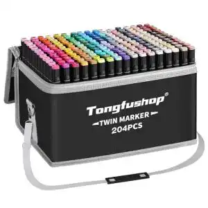 Alkoholmarker Tongfushop 204 Marker Set, 1 Sekunde Schnell Trocknende