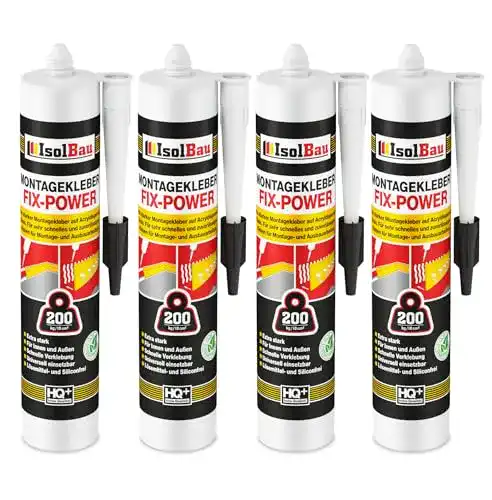 Die beste Montagekleber Isolbau FIX-POWER Baukleber Sockelleistenkleber 2026 Test Bestseller Montagekleber Isolbau FIX-POWER Baukleber Sockelleistenkleber