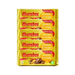 Marabou-Schokolade Marabou apelsin krokant 5 x 250 g