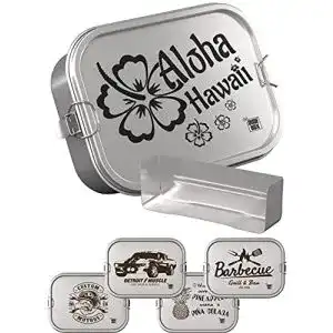 Brotdose Metall DUDE BOX Brotdose Edelstahl 1200ml