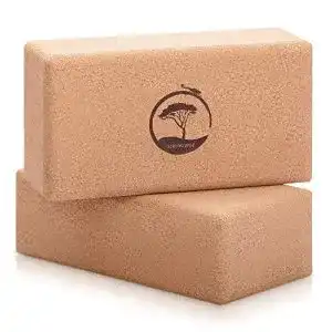 Yogablock Kork treelifekarma Yoga Block Kork 2er Set – natürlich