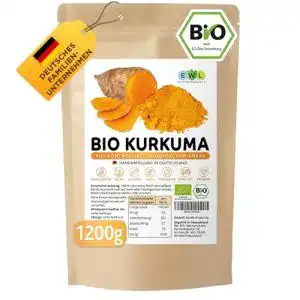 Kurkumapulver EWL Naturprodukte Bio Kurkuma Pulver 1200g