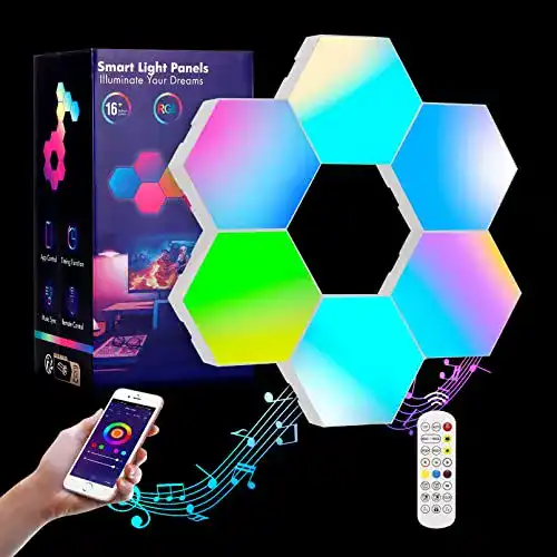 Sechseck-Wandleuchte OurLeeme Hexagon LED Licht, Sechseckig