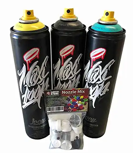 Graffiti-Dosen Klamotten Store Sprühdosen Set Maxi Loop 3x600ml